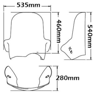 Parabrisas tipo adventure BMW R1150GS 2000-2003 Â· 2